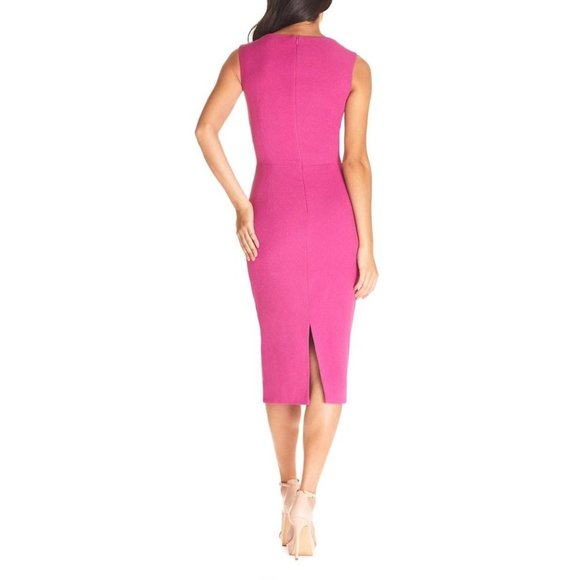 DRESS THE POPULATION Elle Sheath Dress Pink XX-Large NEW - Picture 3 of 8
